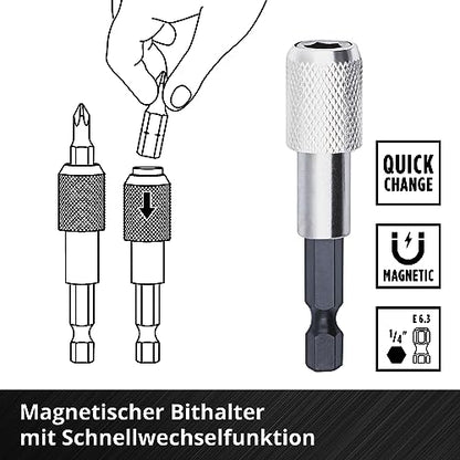 Einhell - 40-Piece Bit and Drill Set with Quick Change Holder and Storage Box