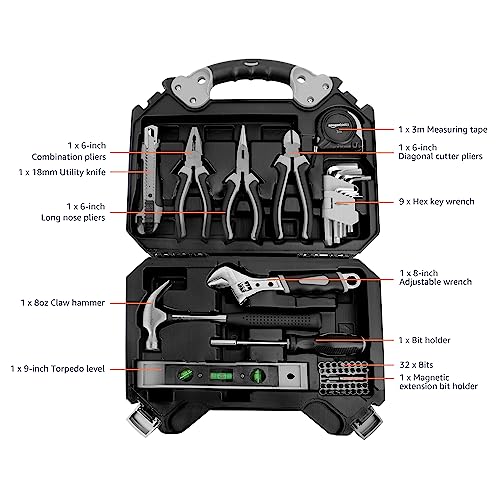 Amazon Basics - 51-Piece Household Tool Set, 1810.2 Grams