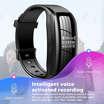 TechGadgets - Smart Voice Recorder Watch With 360° Pickup And DSP Noise Reduction