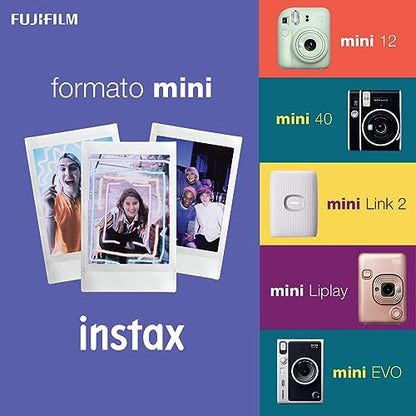 Fujifilm - Instax Mini Instant Film Twin Pack (White)