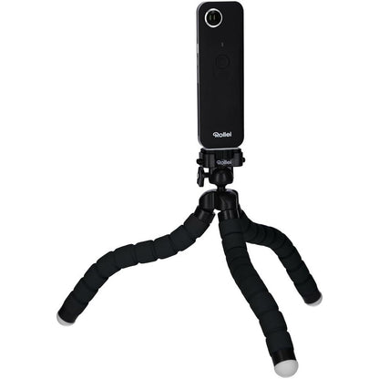 Rollei - Flexible Mini Tripod for Cameras & Actioncams - Black