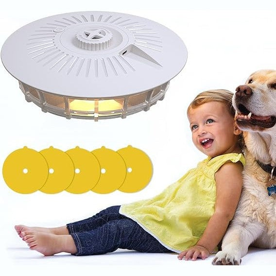 Eliminate fleas, moths, roaches, and more with the Nalacal Electric Flea Killer Lamp. Features 4 adjustable lighting modes for targeted pest control. Safe for family and pets.