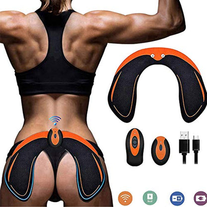 Zhenrog EMS training device designed for hip and muscle stimulation suitable for both men and women, portable gym equipment for home workouts focusing on buttocks and legs.