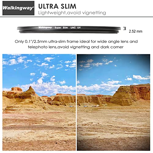 Walking Way - UV Filter 86mm Ultra Slim HD Optical Glass for Camera Lenses