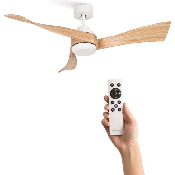 Create - Wind Curve Ceiling Fan With Remote Control ( With Light )