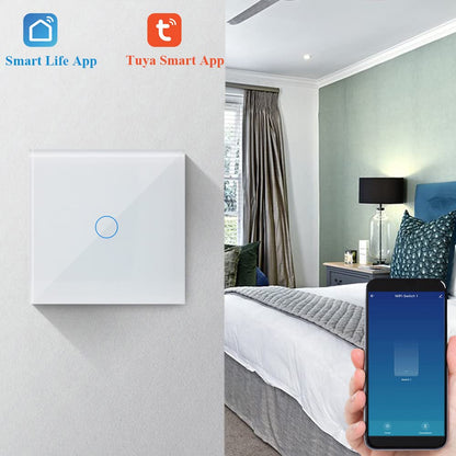 Ketotek - Wifi Smart Light Switch Touch 1 Gang Compatible With Alexa