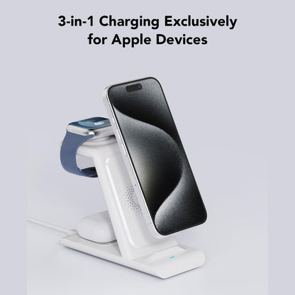 Shenzhen Tianyin Electronics Co Ltd - Hatalkin 3 In 1 Wireless Charging Station For Apple Devices