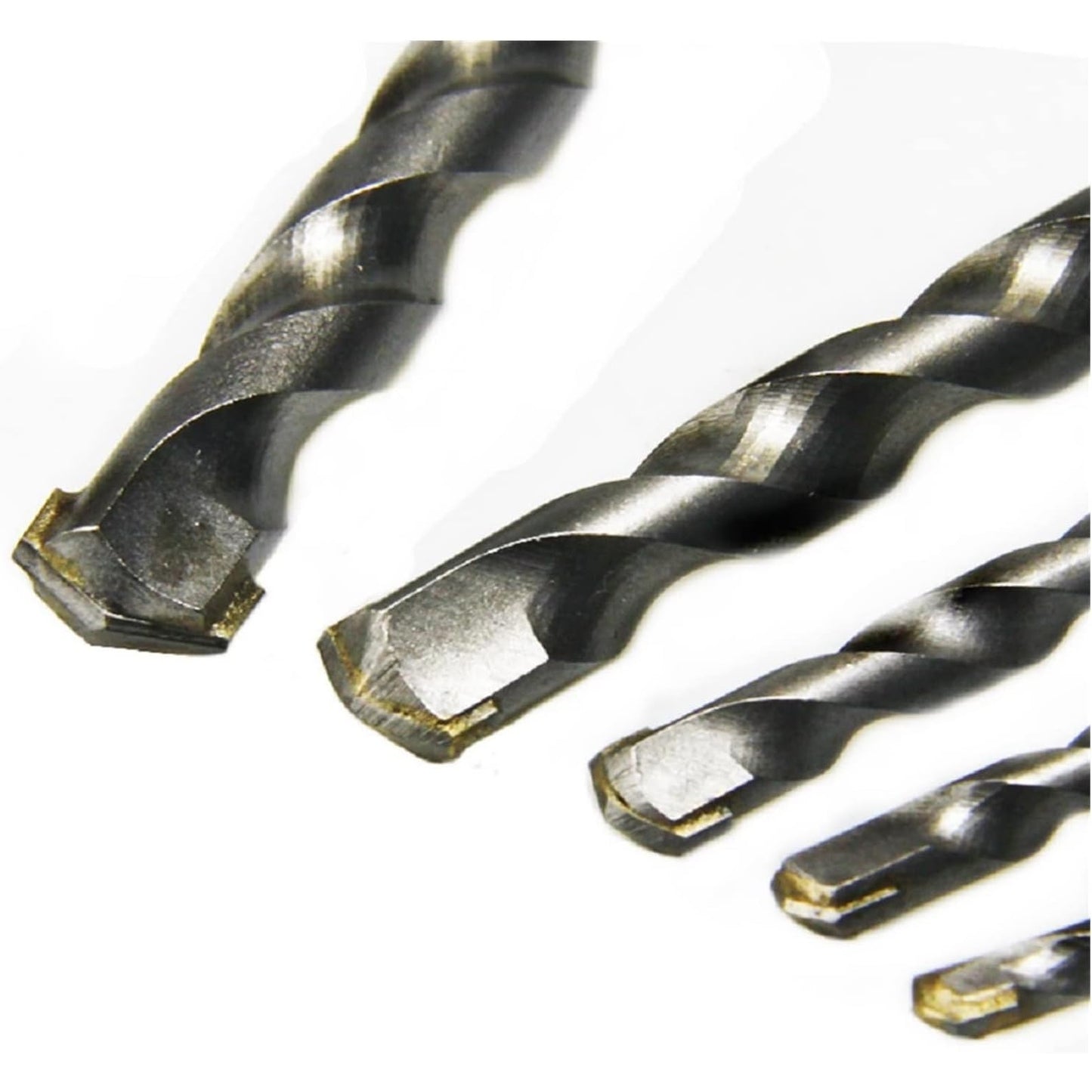 Pjryc - Masonry Drill Bits Set, Tungsten Carbide Tipped, 5Pcs, 4-10mm