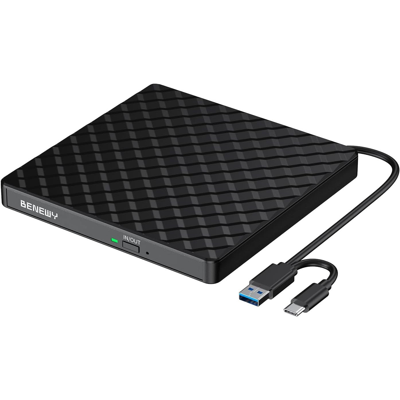 Benewy - External USB 3.0 CD/DVD Drive Burner for Laptop and PC