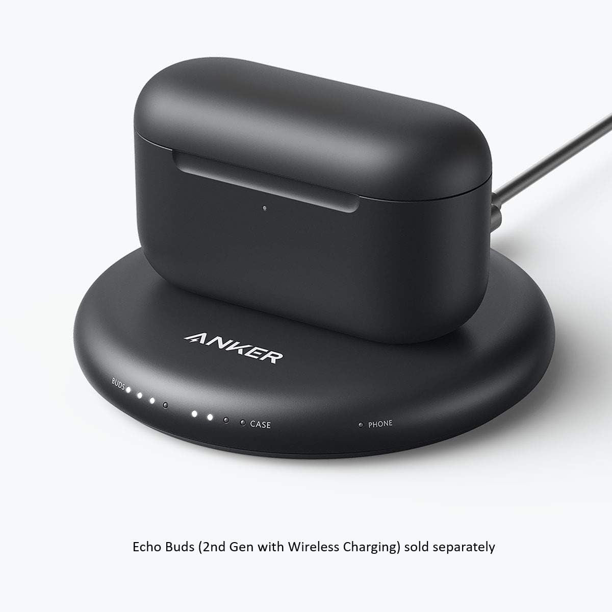 Anker - PowerWave 5W Wireless Charging Pad for Echo Buds (2nd Gen)