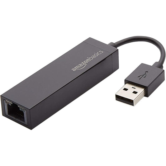 Amazon Basics - USB 2.0 to Ethernet Adapter, Black