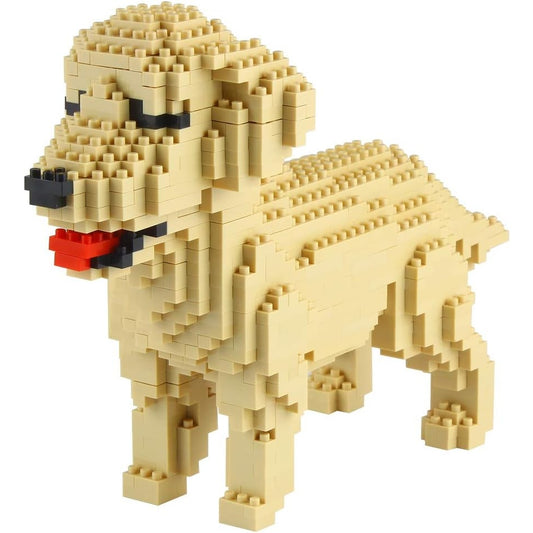 Larcele - 950 Pieces Mini Dog Building Blocks (Golden Retriever)