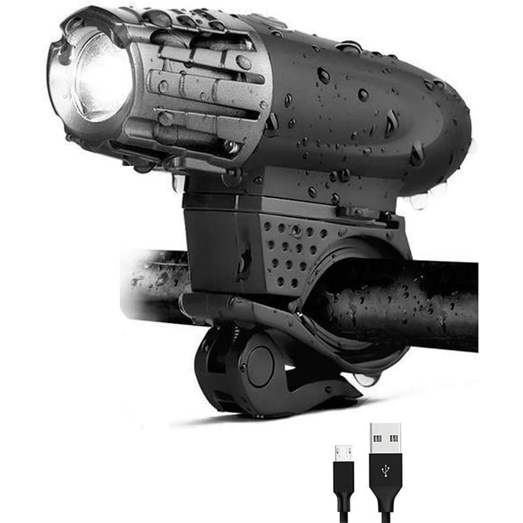 Lethend - Usb Rechargeable 300 Lumen Bike Light Set