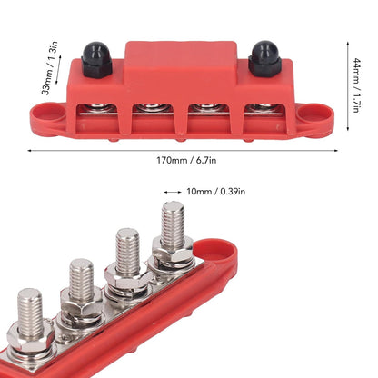 Spacnana - 2Pcs Power Distribution Block Busbar 48V 250A High Performance Module