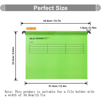 Hiziwimi - 15Pcs A4 Suspension Files With Tabs And Inserts