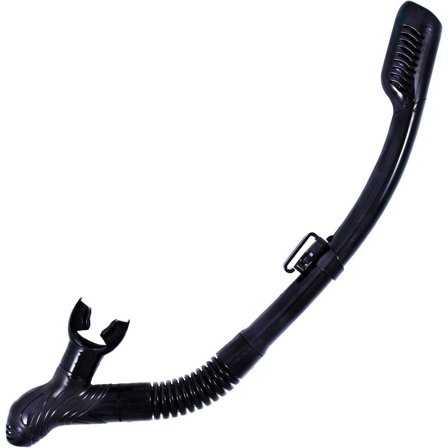 Kraken Aquatics - Dry Snorkel With Dry Top Valve And Silicone Mouthpiece