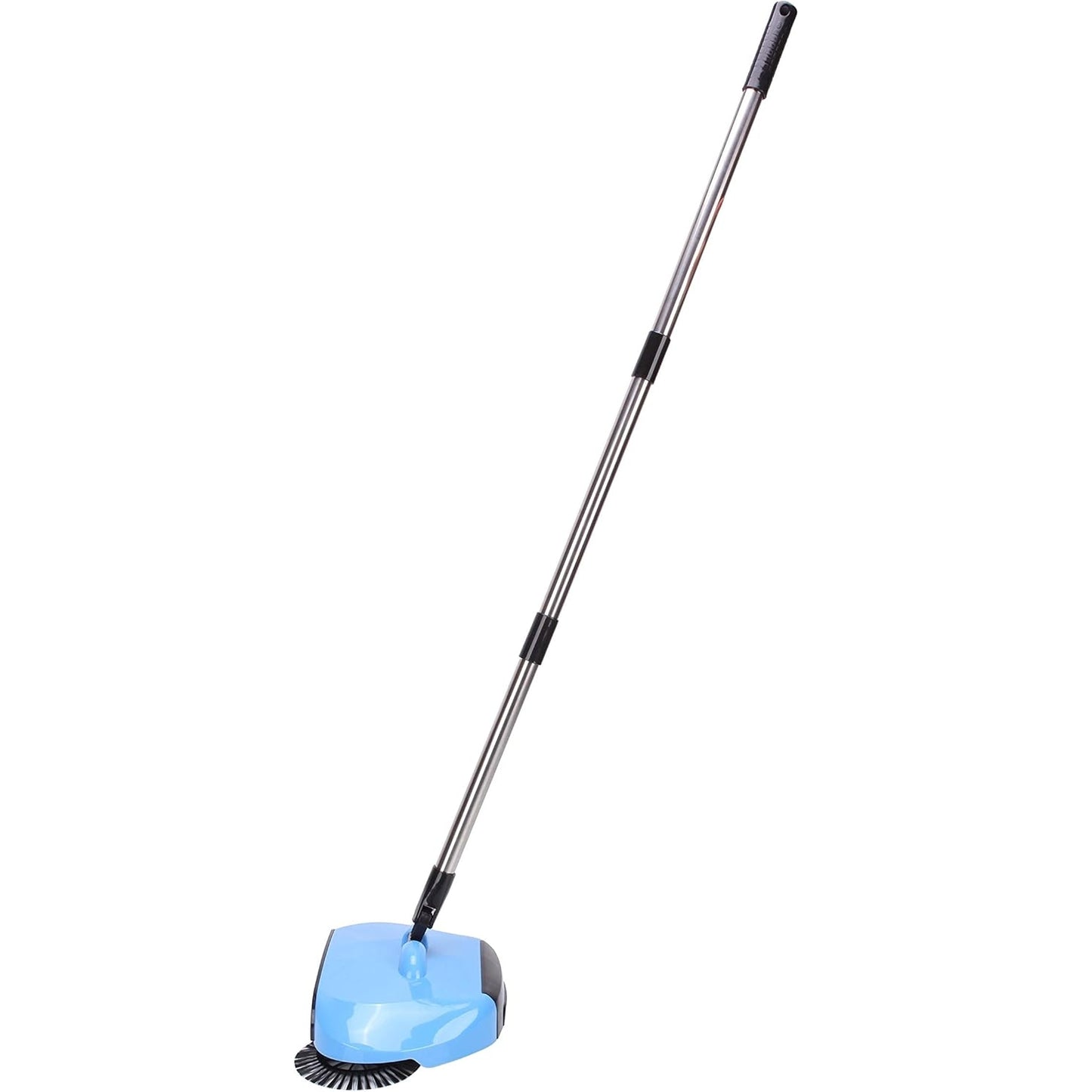 M-Cleaner - Stainless Steel Push Broom & Dustpan Vacuum Sweeper