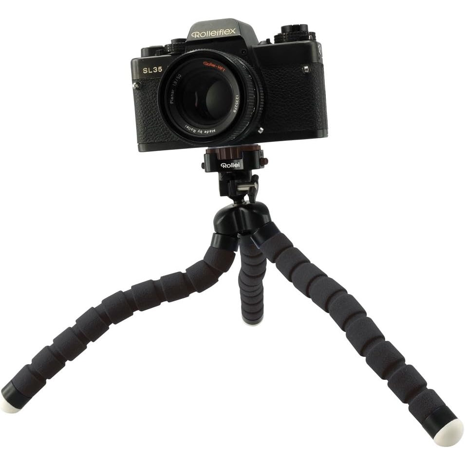 Rollei - Flexible Mini Tripod for Cameras & Actioncams - Black