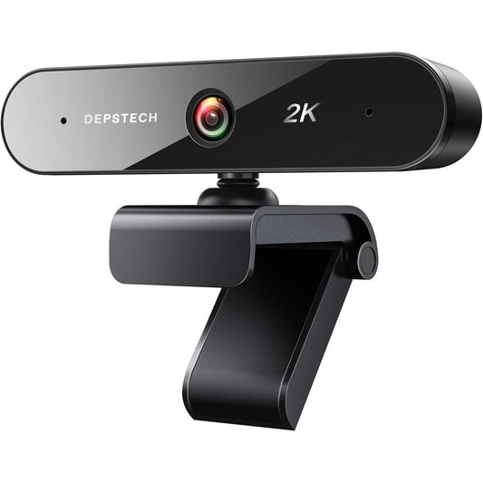 Depstech - 2K QHD Webcam With Microphone For Desktop And Streaming