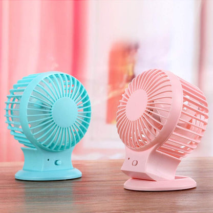 Libison - Usb Mini Handheld Fan, Small Personal Pocket Fan, Rechargeable (Mint Green)