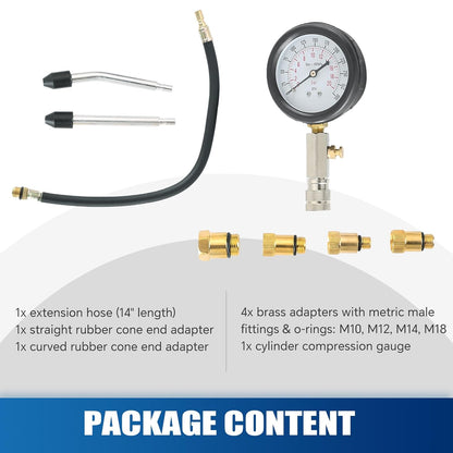 Atp Technic - Compression Tester Kit for Petrol Engines