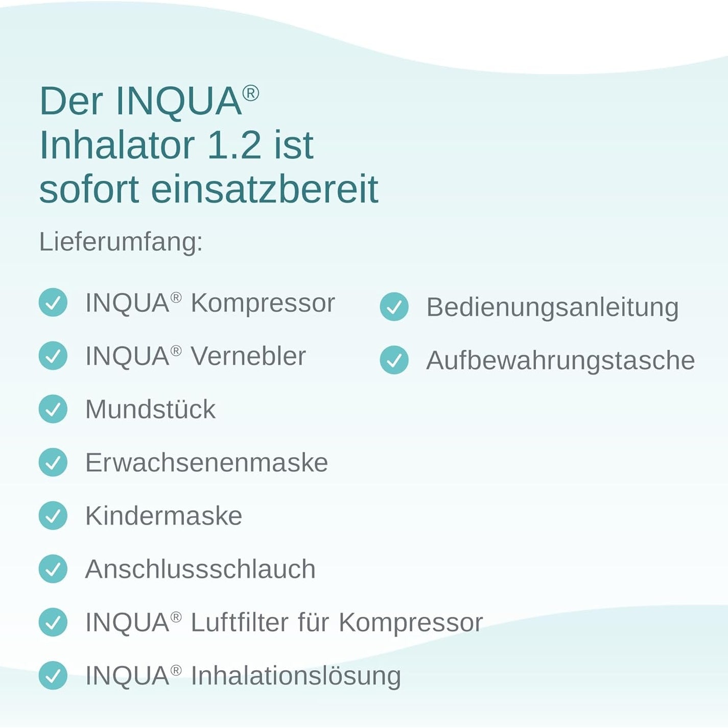 Inqua - Inhalator 1.2 Inhalation Device For Adults And Kids 3+