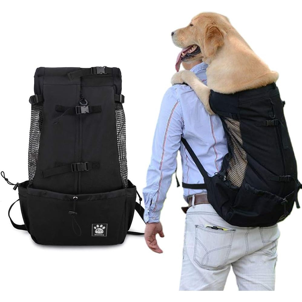 Woolala - Dog Backpack Carrier With Waterproof Lining For Hiking And Travel