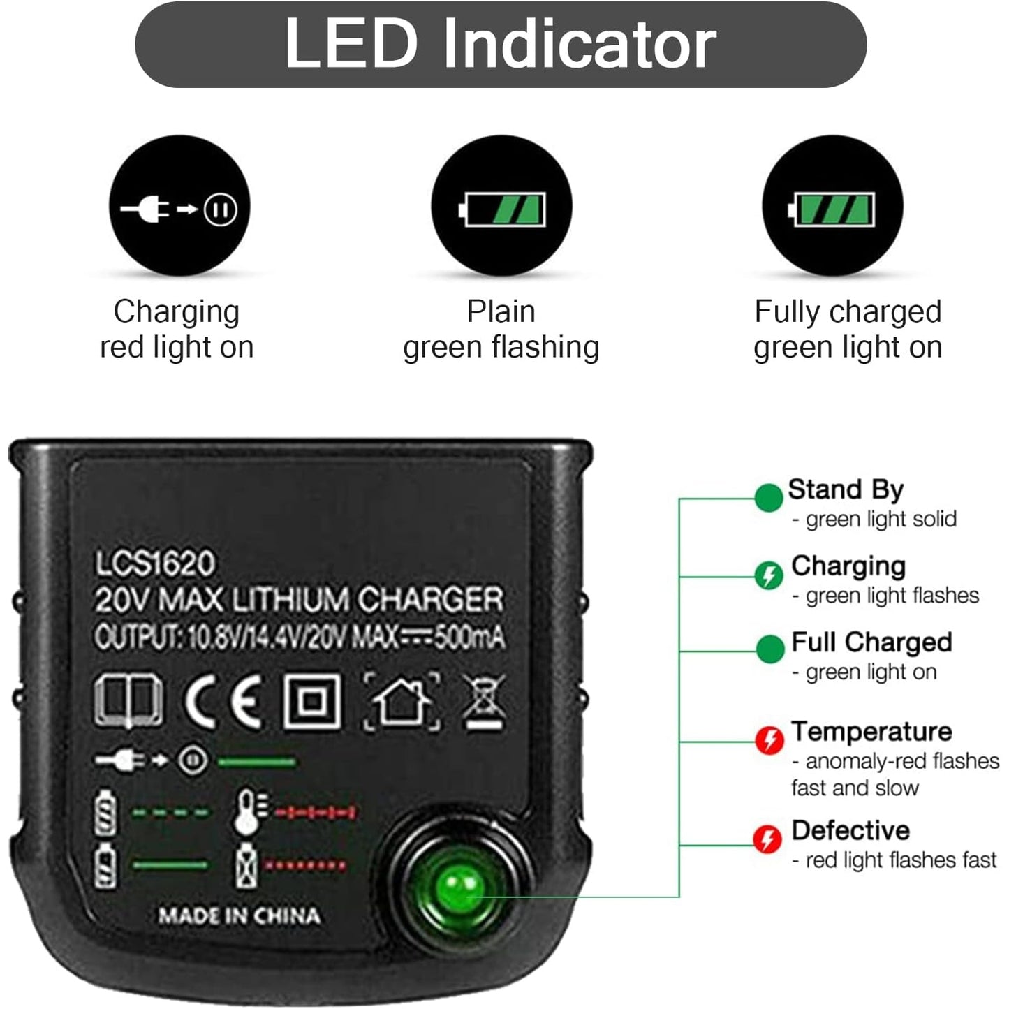 Black & Decker - 18V Lithium Ion Battery Charger