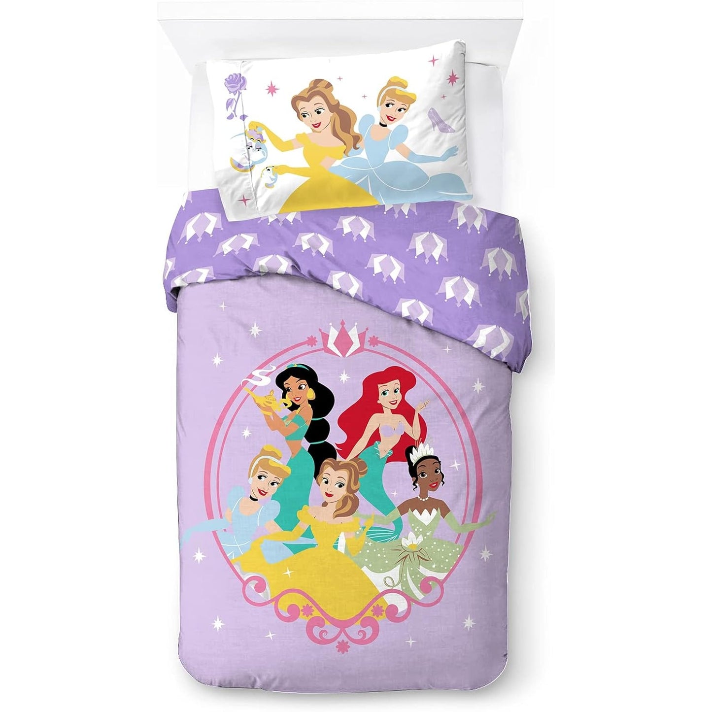 Jay Franco - Disney Princess Heart Of Gold Cotton Bedding Set 135x200 Cm