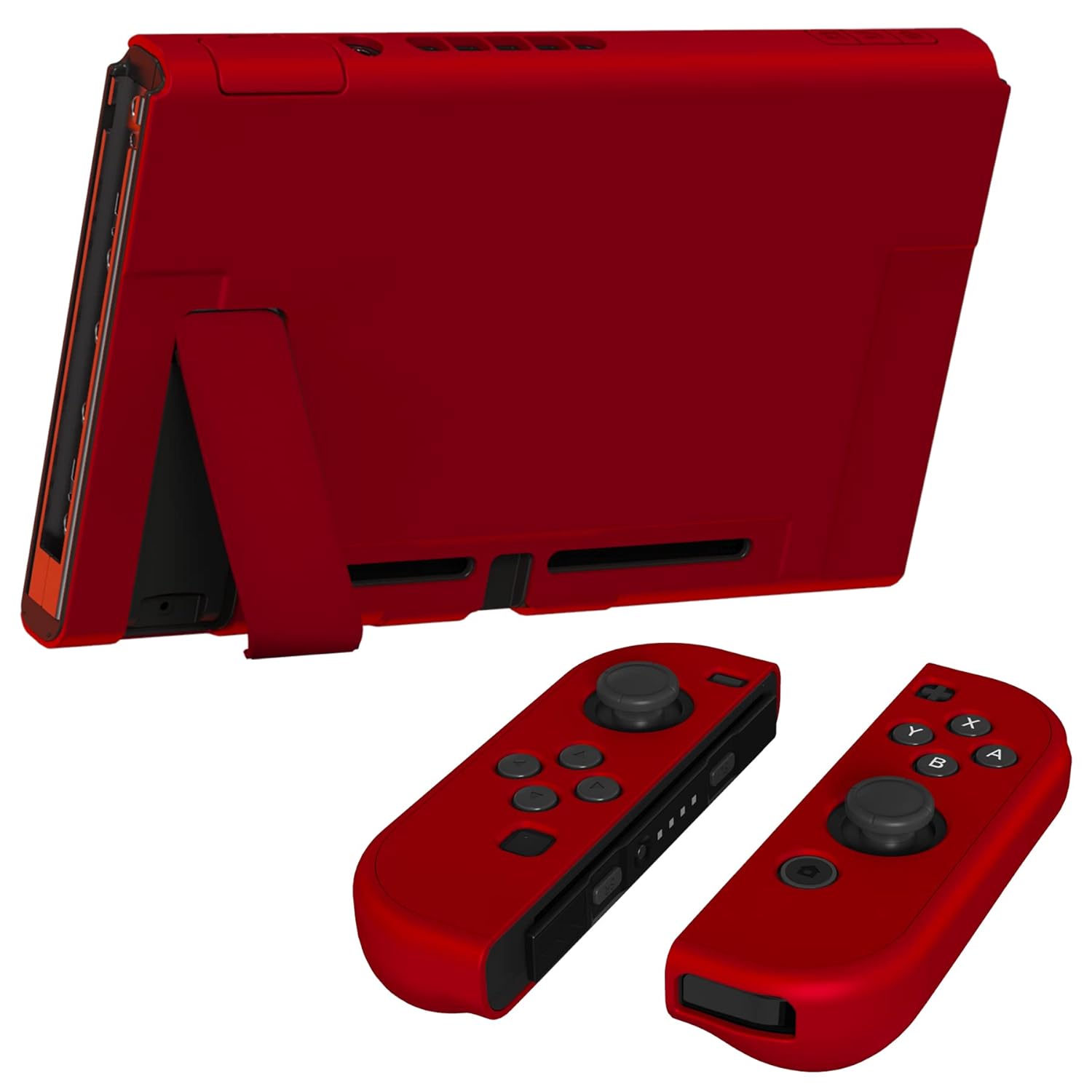 Playvital - Dockable Ergonomic Case For Nintendo Switch - Scarlet Red