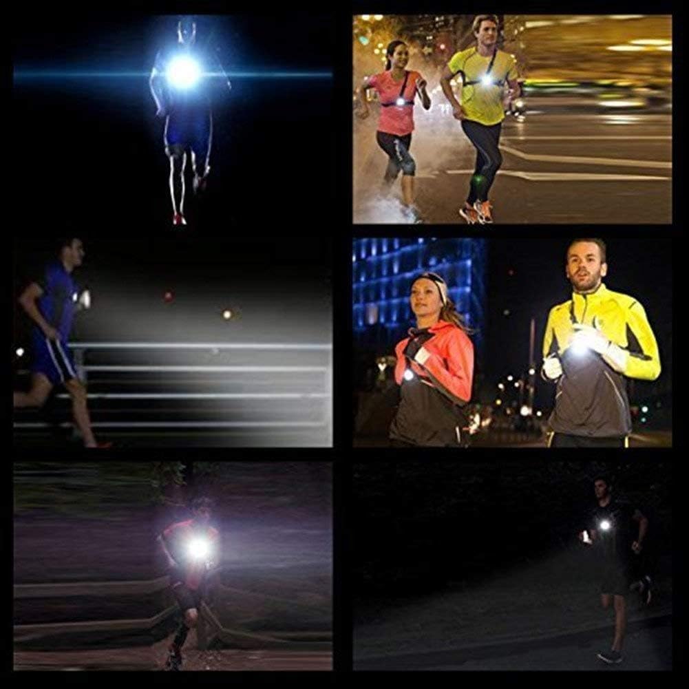 West Biking - Usb Rechargeable Led Running Light With Taillight