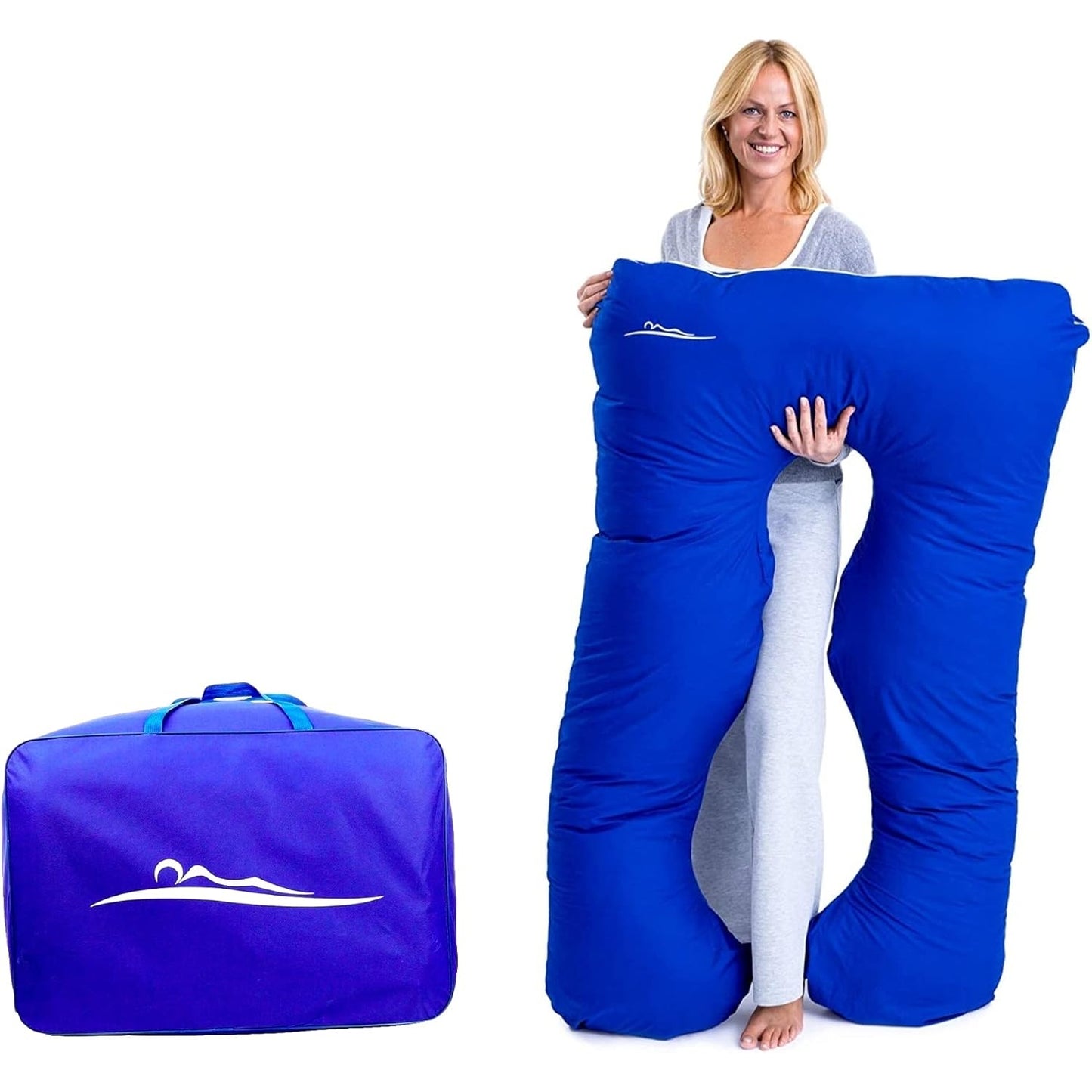 Makosas - Comfortpillow Premium Orthopaedic Full Body Support Pillow (Blue)