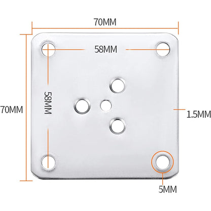 Rhalfndgfm - 4 Pieces Solid Wood Furniture Legs With Mounting Plate And Screws