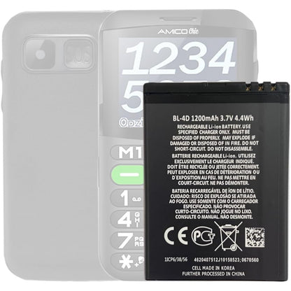 Shenzhen Nanmushidai Dianzishangwu Youxiangongsi - Highakku Replacement Battery Bl-4D For Brondi Smartphones