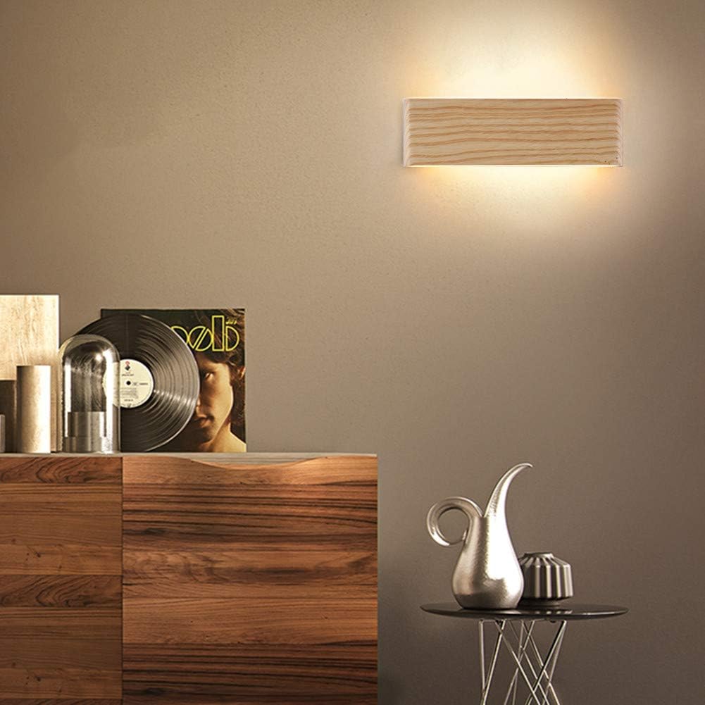 Martll - Wood LED Wall Light for Living Room, Bedroom, Corridor