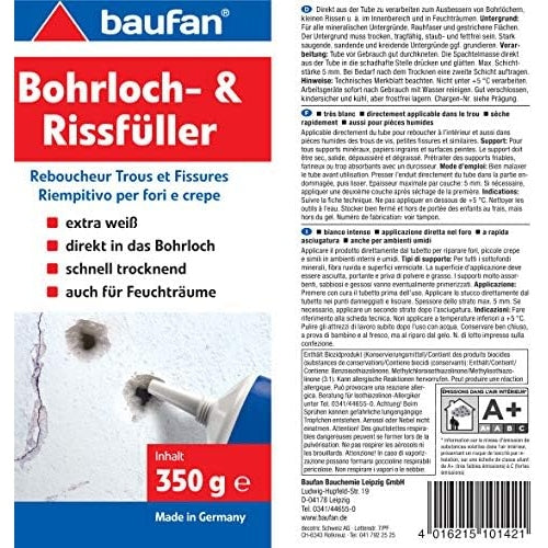 Baufan Bauchemie Leipzig Gmbh - Borehole And Crack Filler, White