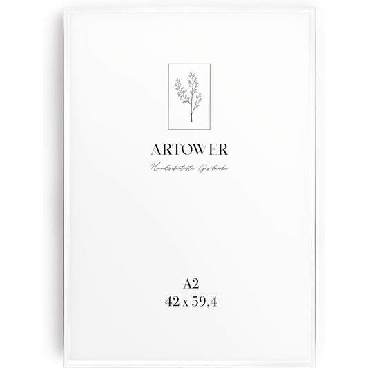 Artower - White Metal Thin Frame For Din A2 42 X 59.4 Cm Poster