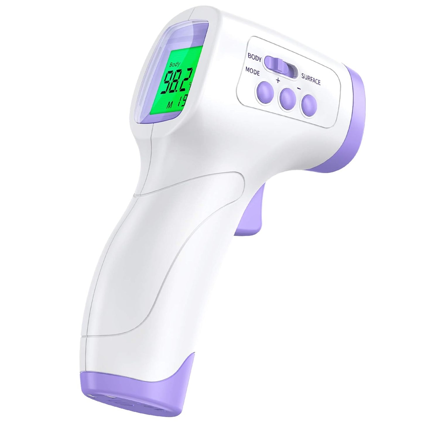 Kkmier - No Touch Forehead Thermometer, Digital, Fever Alarm, Instant Reading