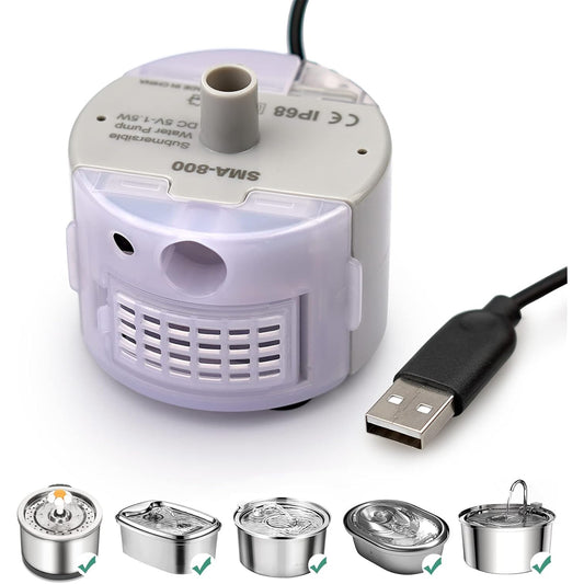 Yayou - Cat Water Fountain Pump With LED Light