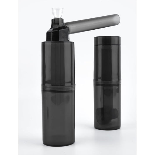 Bongsology - Unibo 18 Cm Portable Detachable Water Pipe (Black)