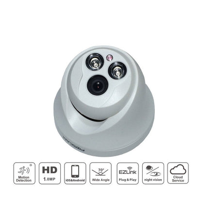 Foscam - Fi9852P Wired Mini HD Camera - White