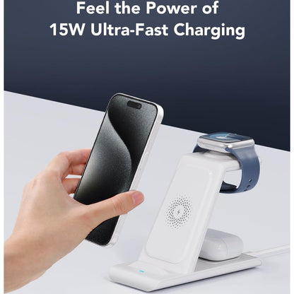 Shenzhen Tianyin Electronics Co Ltd - Hatalkin 3 In 1 Wireless Charging Station For Apple Devices