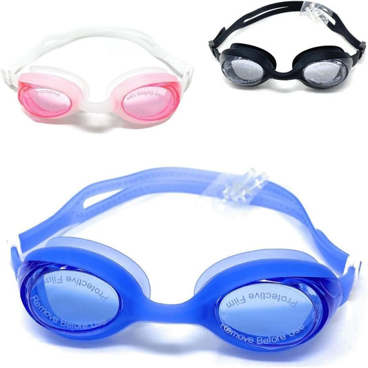 Aqaskin - Professional Swim Goggles for Adults & Teens, Anti-Fog, Fixed Nose Bridge