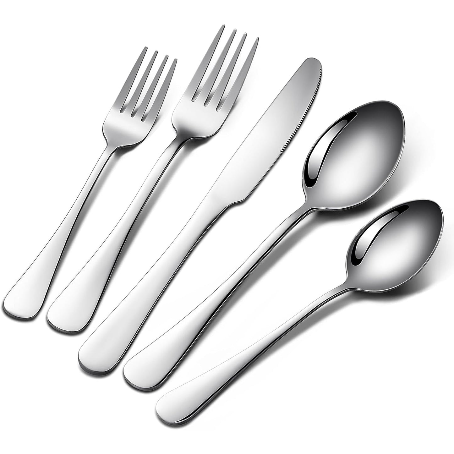 Ccko - 30 Piece Premium Stainless Steel Silverware Set