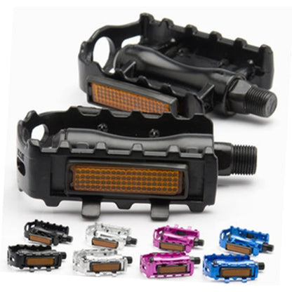 Vanzack - Black Aluminum Alloy Bike Pedals With Bling Cleats