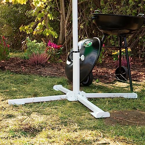 Relaxdays - Foldable Parasol Plate Stand for 19-38 mm Umbrella Poles, Steel