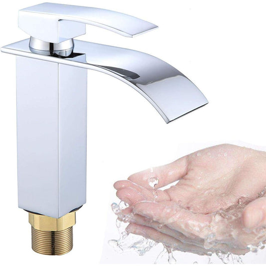 Fanbai - Solid Brass Waterfall Faucet for Bathroom/Kitchen