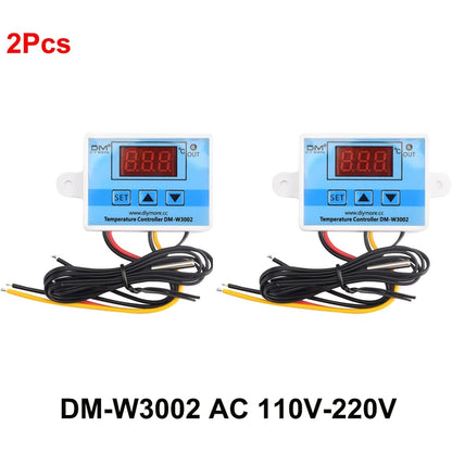 Npqpnafc - 2Pcs Digital Temperature Control Thermostat Switch