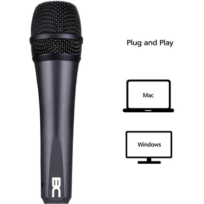 Bc Master - USB Dynamic Microphone for PC Recording, Podcasting, Online Chatting