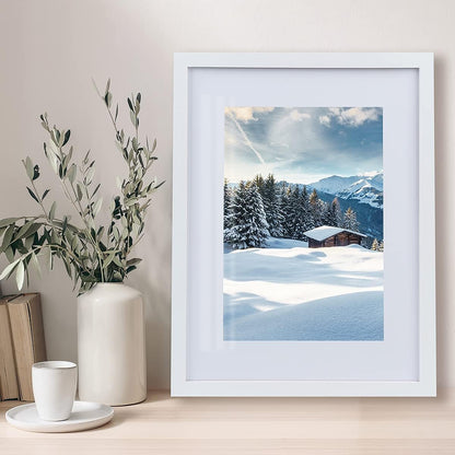 Joyshare - 30x40cm Black & White Wood Frame Set of 2